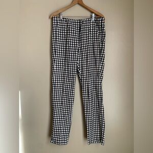 J jill knit pants essentials cotton stretch checked pattern mature picnic spring